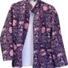 Indian Handmade Block Print Zipper Quilted Winter Jacket, Organic Cotton, Beautiful Printed Pure Cotton , Small to Medium Size Jacket By Zanobia.