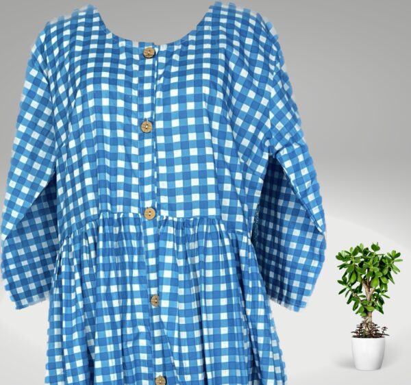 Handmade, Hand-Stitched Blue Women Fashion By Zanobia - Image 6