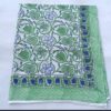 Indian Hand Made Block Printed Sarong, Beach Wear Scarf Hip Wrap Pareo Green-Color Nice Floral Print Pure Cotton# Sarong - Image 5
