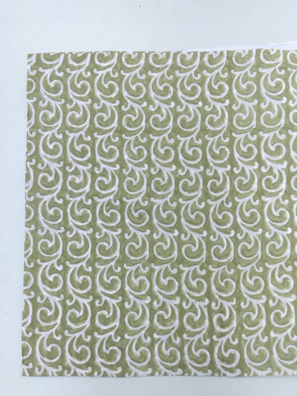 Indian Hand Made Block Printed Pareo, Beach Wear Scarf Hip Wrap Pareo C Green-Color Nice Floral Print Pure Cotton# Sarong - Image 5
